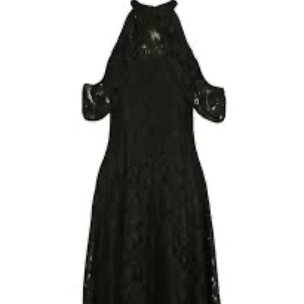 NWT Ricki’s Lace Cold Shoulder Halter Dress